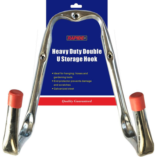 Heavy Duty Double U Storage Hook Galvanised Steel 25cm 3152 (Parcel Rate)