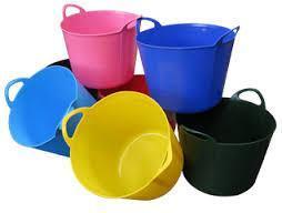 Small 32L Flexi Tub DIY Storage Bucket Assorted Colours LL5115 (Big Parcel Rate)