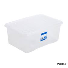 Plastic Storage Box with Wheels 45 Litre ST45 A (Big Parcel Rate)