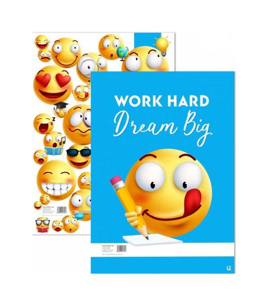 Emoji A4 Refill Pad Notepad Notebook P1034 (Large Letter Rate)