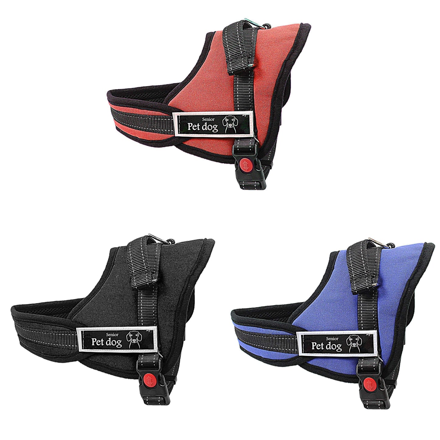 Pet Dog Adjustable Harness Size Medium Assorted Colours 3035M (Parcel Rate)