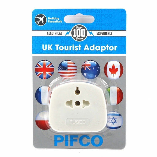 Pifco UK Tourist Travel Adaptor Plug PIF2039 A (Large Letter Rate)