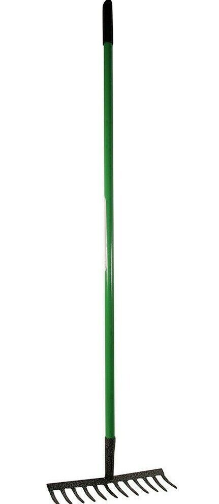 Outdoor Metal Garden Rake 12 Teeth Comb 130 cm SK28654 (Big Parcel Rate)
