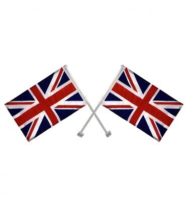Great Britain Union Jack Jubilee Car Flags 2 Pack FL2 (Parcel Rate)