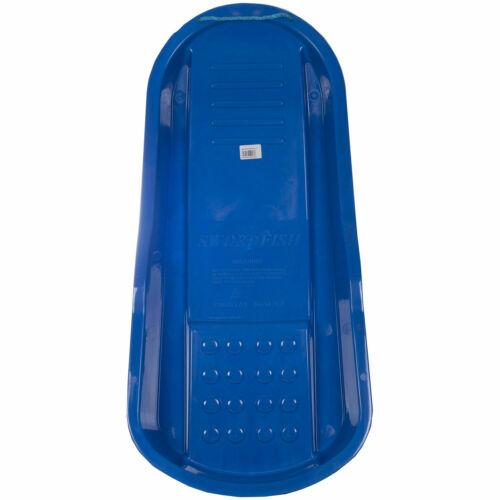 Children's Plastic Swordfish Snow Sleigh Sledge with Rope 85 x 40 cm Blue 88888SMM S3B   (Big Parcel Rate)