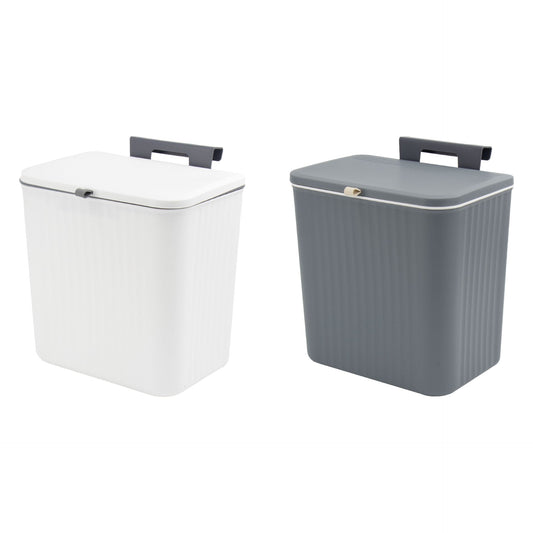 Tuffex Plastic Kitchen Hanging Bin with Reversible Cover 5L 18 x 19 x 32 cm Assorted Colours 10760 / TP727 (Parcel Rate)