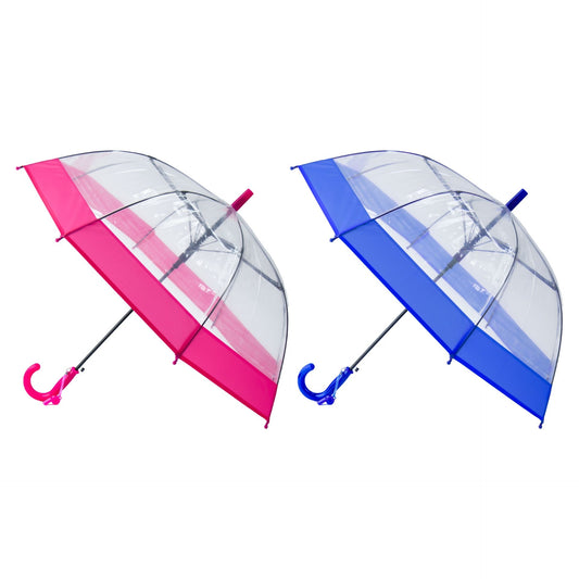 Durane Clear Kids Umbrella 48.5 cm Assorted Colours 10763 (Parcel Rate)