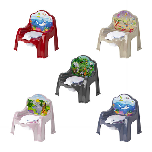Asude Plastic Baby Potty Chair Assorted Colours 11139 / ASD159 (Parcel Rate)