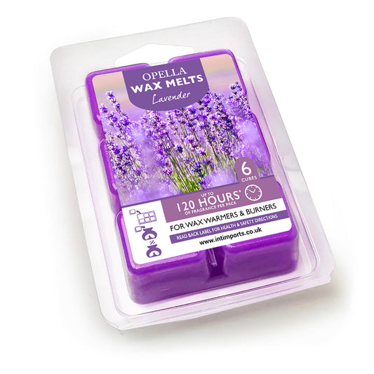 Opella Wax Melts 6 Cubes Scented Lavender 7 x 10cm CDWXDL (Parcel Rate)